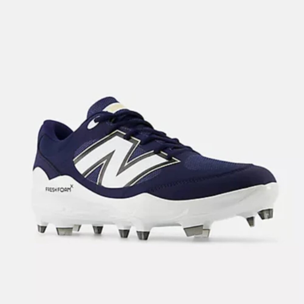 Mens New Balance Navy Fresh Foam 3000v7 Molded Baseball Cleats PL3000N7 - Picture 2 of 5
